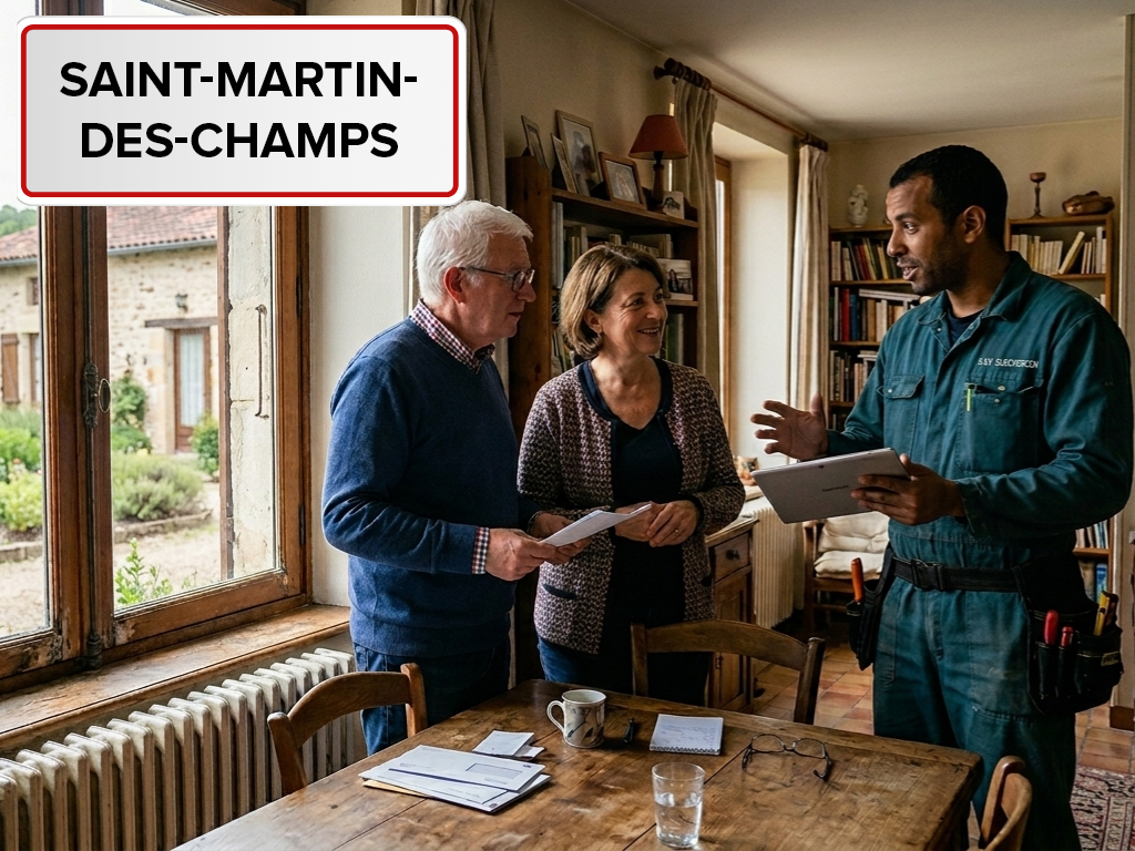 Installation de pompe à chaleur à Saint-Martin-des-Champs (29600) dans le Finistère